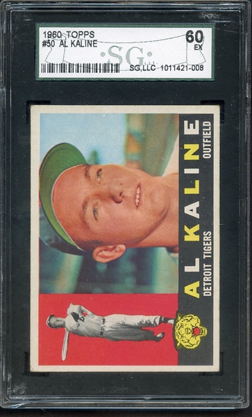 1960 TOPPS 50 AL KALINE SGC EX 60