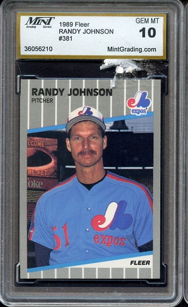 1989 FLEER 381 RANDY JOHNSON MGS 10
