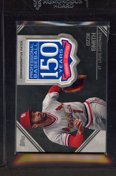2019 TOPPS 150 YEAR COMMEMORATIVE PATCH OZZIE SMITH
