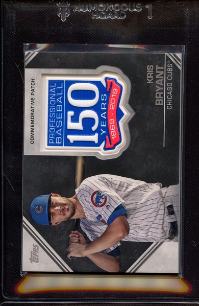 2019 TOPPS 150 YEAR COMMEMORATIVE PATCH KRIS BRYANT