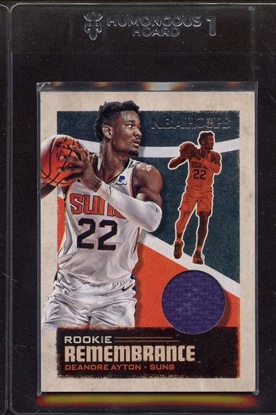 2019 PANINI HOOPS ROOKIE REMEMBRANCE DEANDRE AYTON GAME USED JERSEY
