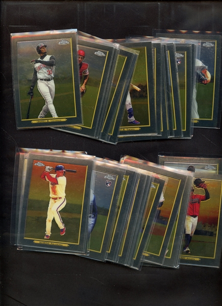 (40) DIFFERENT TOPPS TURKEY RED CHROME LOT