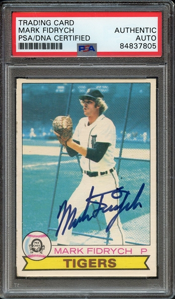 1979 TOPPS 329 SIGNED MARK FIDRYCH PSA/DNA AUTO AUTHENTIC
