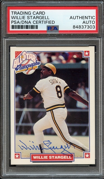 1993 NABISCO ALL STAR AUTOGRAPHS SIGNED WILLIE STARGELL PSA/DNA AUTO AUTHENTIC