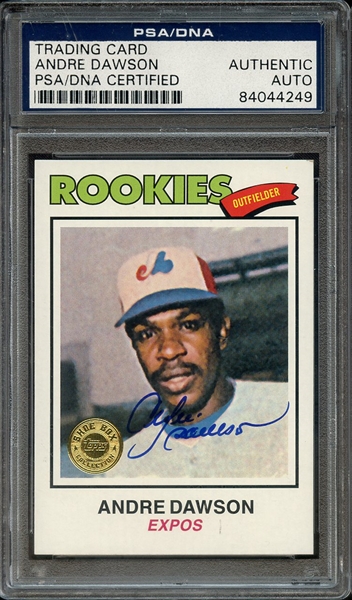2003 TOPPS SHOE BOX COLLECTION SIGNED ANDRE DAWSON PSA/DNA AUTO AUTHENTIC