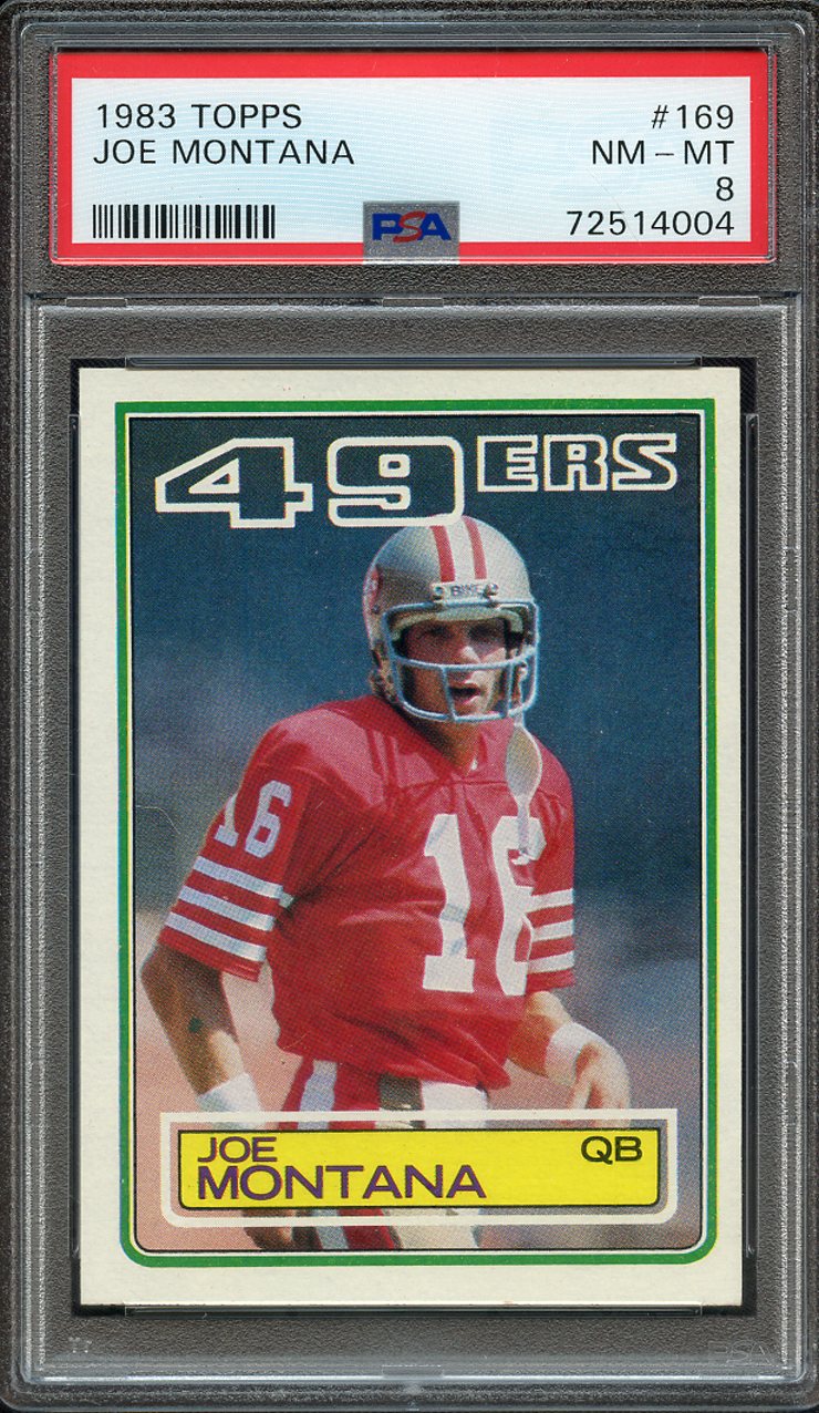 Lot Detail - 1983 TOPPS 169 JOE MONTANA PSA NM-MT 8