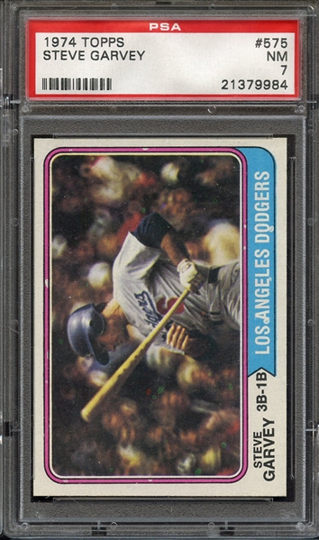 1974 TOPPS 575 STEVE GARVEY PSA NM 7