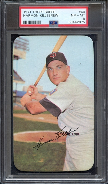 1971 TOPPS SUPER 60 HARMON KILLEBREW PSA NM-MT 8