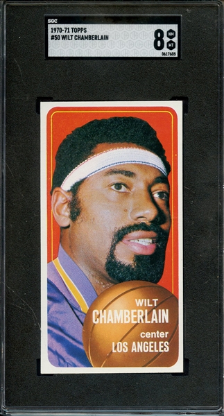 1970 TOPPS 50 WILT CHAMBERLAIN SGC NM-MT 8