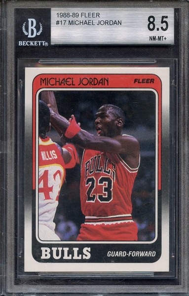 1988 FLEER 17 MICHAEL JORDAN BGS NM-MT+ 8.5