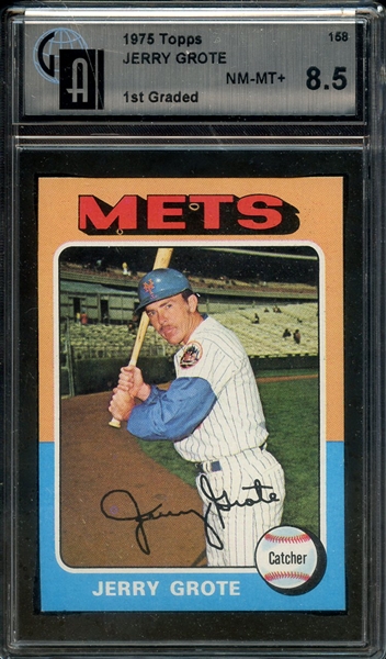 1975 TOPPS 158 JERRY GROTE GAI NM-MT+ 8.5
