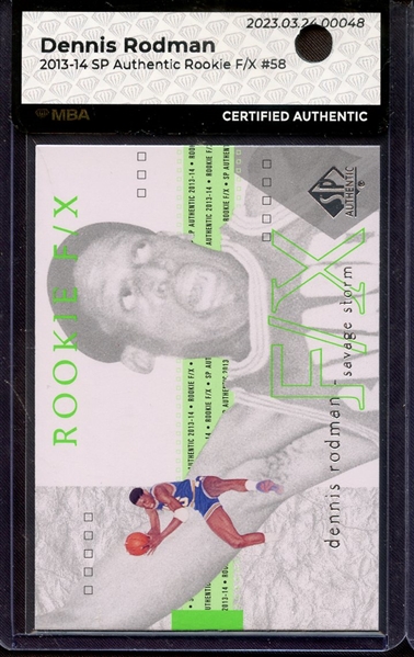 2013 SP AUTHENTIC ROOKIE 58 DENNIS RODMAN MBA AUTHENTIC