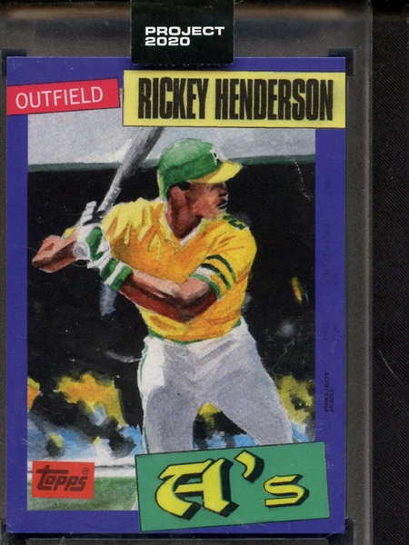 TOPPS PROJECT 2020 RICKEY HENDERSON 