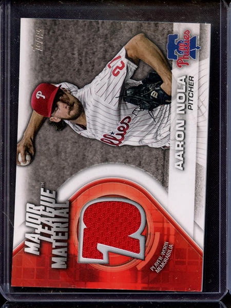 2021 TOPPS AARON NOLA GAME USED JERSEY