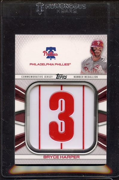 2022 TOPPS COMMEMORATIVE JERSEY NUMBER MEDALLION BRYCE HARPER