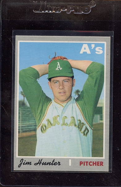 1970 TOPPS 565 CATFISH HUNTER