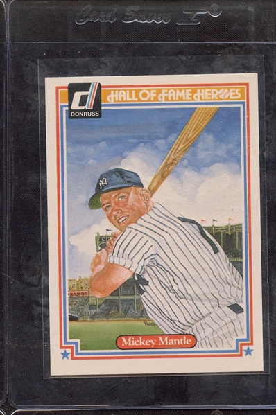 1983 DONRUSS HALL OF FAME HEROES MICKEY MANTLE