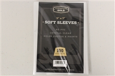 (1) Pack Cardboard Gold 5 x 7 Soft Sleeves 100 Total