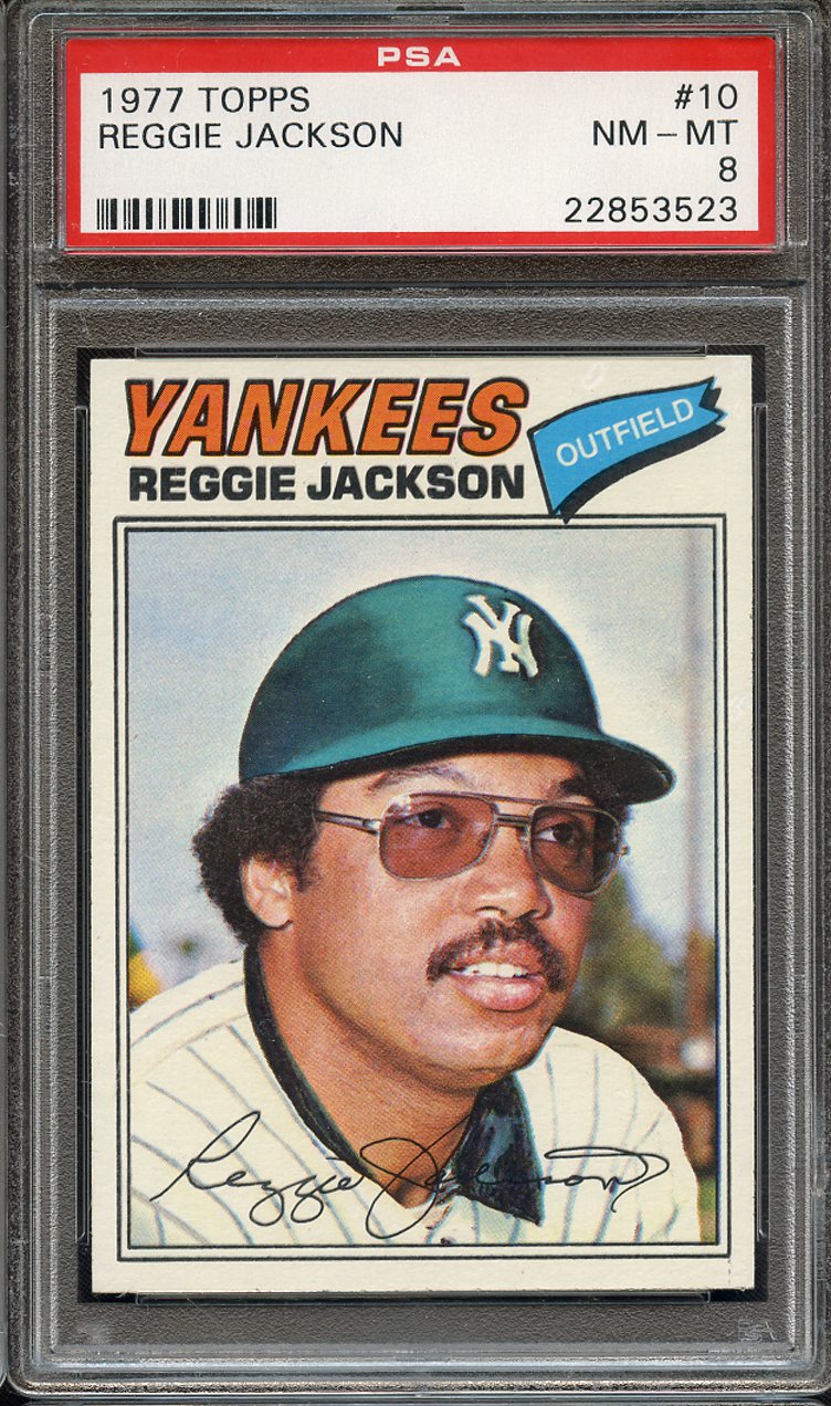 Lot Detail - 1977 TOPPS 10 REGGIE JACKSON PSA NM-MT 8