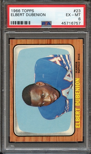 1966 TOPPS 23 ELBERT DUBENION PSA EX-MT 6