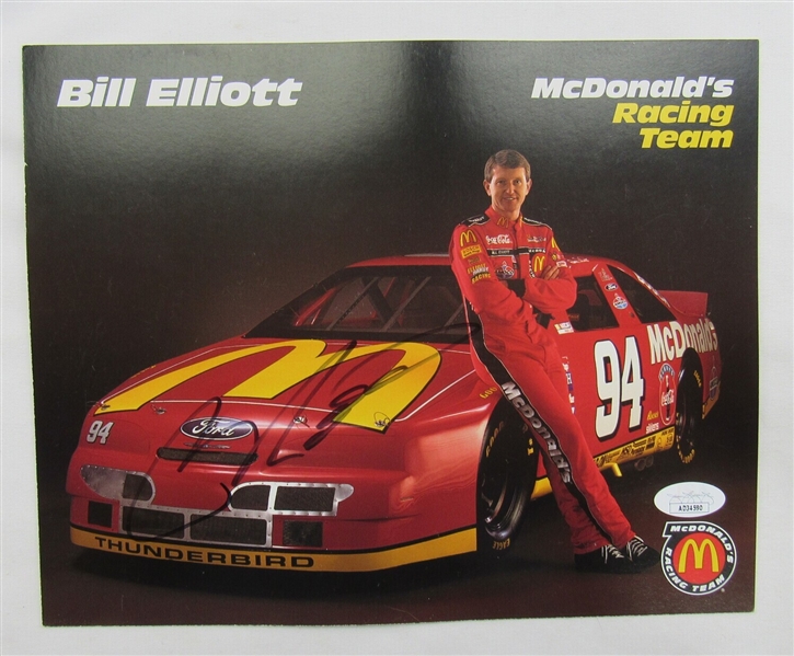 Bill Elliott Signed Auto Autograph 8x10 Photo JSA AD34590