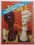 Bobby Fischer Signed Auto Autograph Time Magazine Cut Cover 7/31/72 JSA XX78740