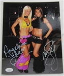 Angelina Love Velvet Sky TNA Diva Signed Auto Autograph 8x10 Photo JSA TT56813