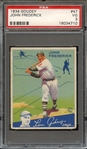 1934 GOUDEY 47 JOHN FREDERICK PSA VG 3