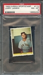 1949 EUREKA SPORTSTAMPS 110 LARRY JANSEN PSA NM-MT 8