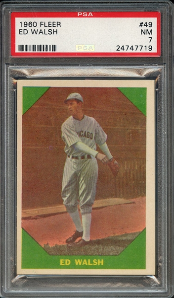 1960 FLEER 49 ED WALSH PSA NM 7