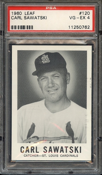 1960 LEAF 120 CARL SAWATSKI PSA VG-EX 4