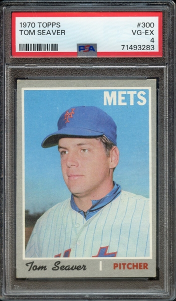 1970 TOPPS 300 TOM SEAVER PSA VG-EX 4