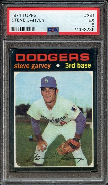 1971 TOPPS 341 STEVE GARVEY PSA EX 5