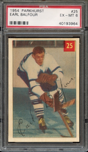 1954 PARKHURST 25 EARL BALFOUR PSA EX-MT 6