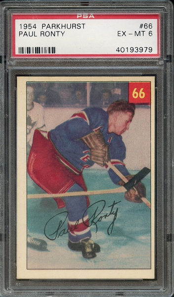 1954 PARKHURST 66 PAUL RONTY PSA EX-MT 6