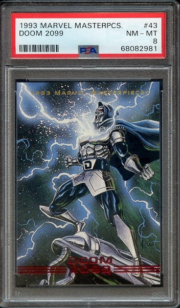 1993 MARVEL MASTERPIECES 43 DOOM 2099 PSA NM-MT 8