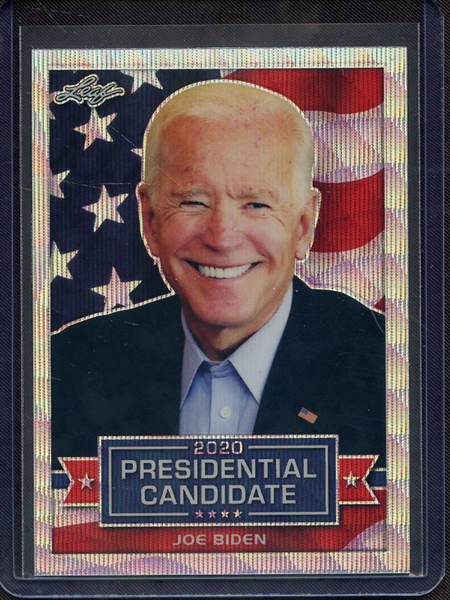 2019 LEAF 2020 PRESIDENTIAL CANDIDATE PRISMATIC WAVE JOE BIDEN