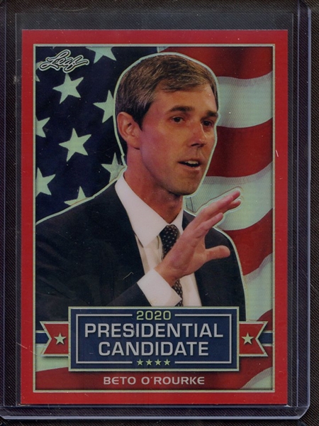 2019 LEAF 2020 PRESIDENTIAL CANDIDATE PRISMATIC RED BETO O'ROURKE 2/5 