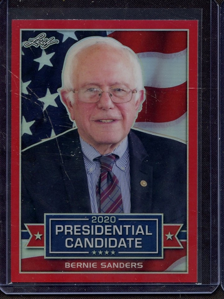 2019 LEAF 2020 PRESIDENTIAL CANDIDATE PRISMATIC RED BERNIE SANDERS 1/5 