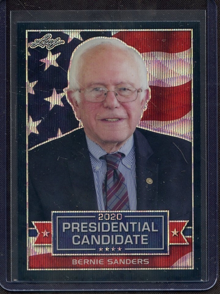 2019 LEAF 2020 PRESIDENTIAL CANDIDATE PRISMATIC WAVE BLACK BERNIE SANDERS 5/7