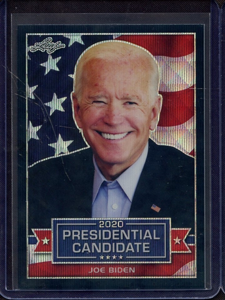 2019 LEAF 2020 PRESIDENTIAL CANDIDATE PRISMATIC WAVE BLACK JOE BIDEN 5/7