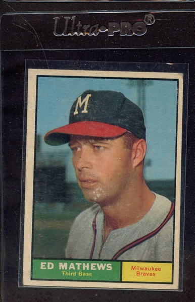 1961 TOPPS 120 EDDIE MATHEWS