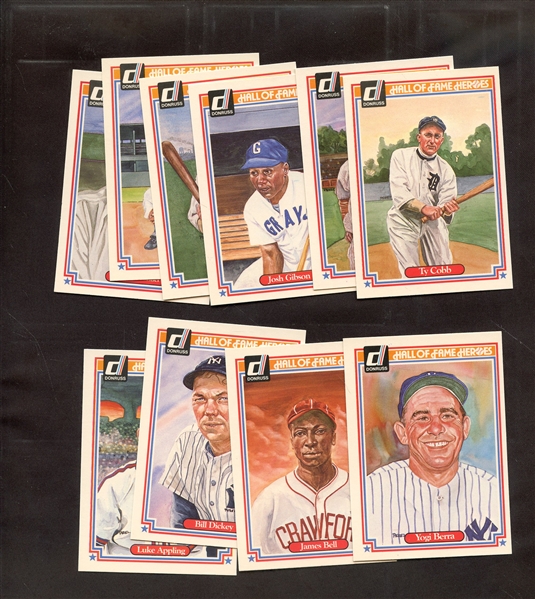 (10) 1983 DONRUSS HOF HEROES W/COBB ROBINSON, ETC