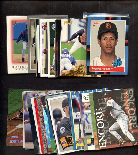 (42) DIFFERENT ROBERTO ALOMAR LOT W/ROOKIE