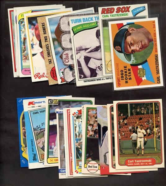 (26) DIFFERENT CARL YASTRZEMSKI LOT