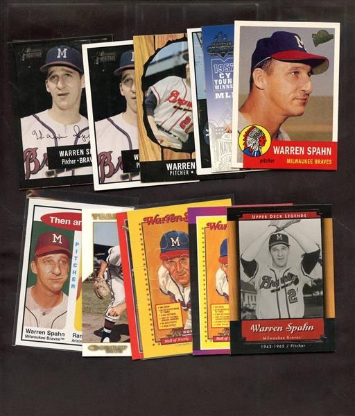 (12) DIFFERENT WARREN SPAHN LOT