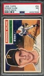 1956 TOPPS 94 RONNIE KLINE WHITE BACK PSA NM 7