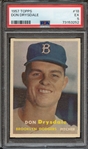 1957 TOPPS 18 DON DRYSDALE PSA EX 5