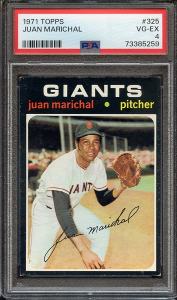 1971 TOPPS 325 JUAN MARICHAL PSA VG-EX 4