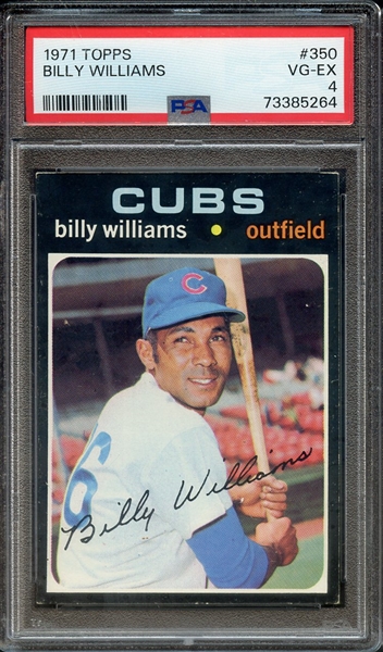 1971 TOPPS 350 BILLY WILLIAMS PSA VG-EX 4